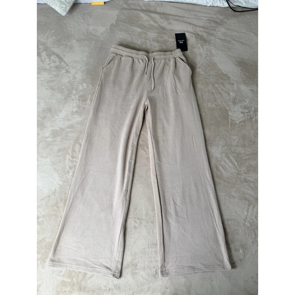 Free Haven Women’s Pull On Straight Leg Beige Pants Size L